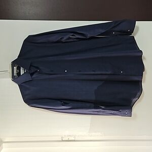 Navy Calibrate button-down shirt